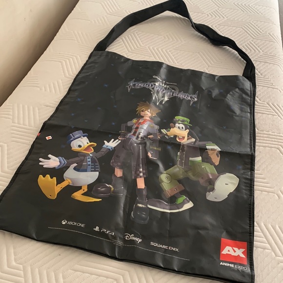 Anime Expo 2018 - Kingdom Hearts III/Dragon Quest XI Extra Large Promo Tote Bag - Picture 1 of 10